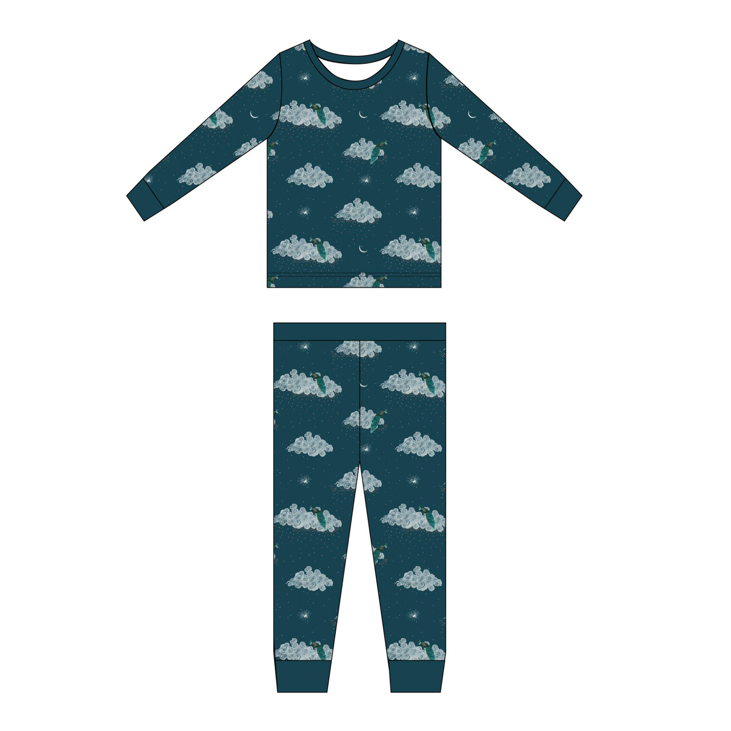 Moonlight Majesty Long Sleeve Pajama Set