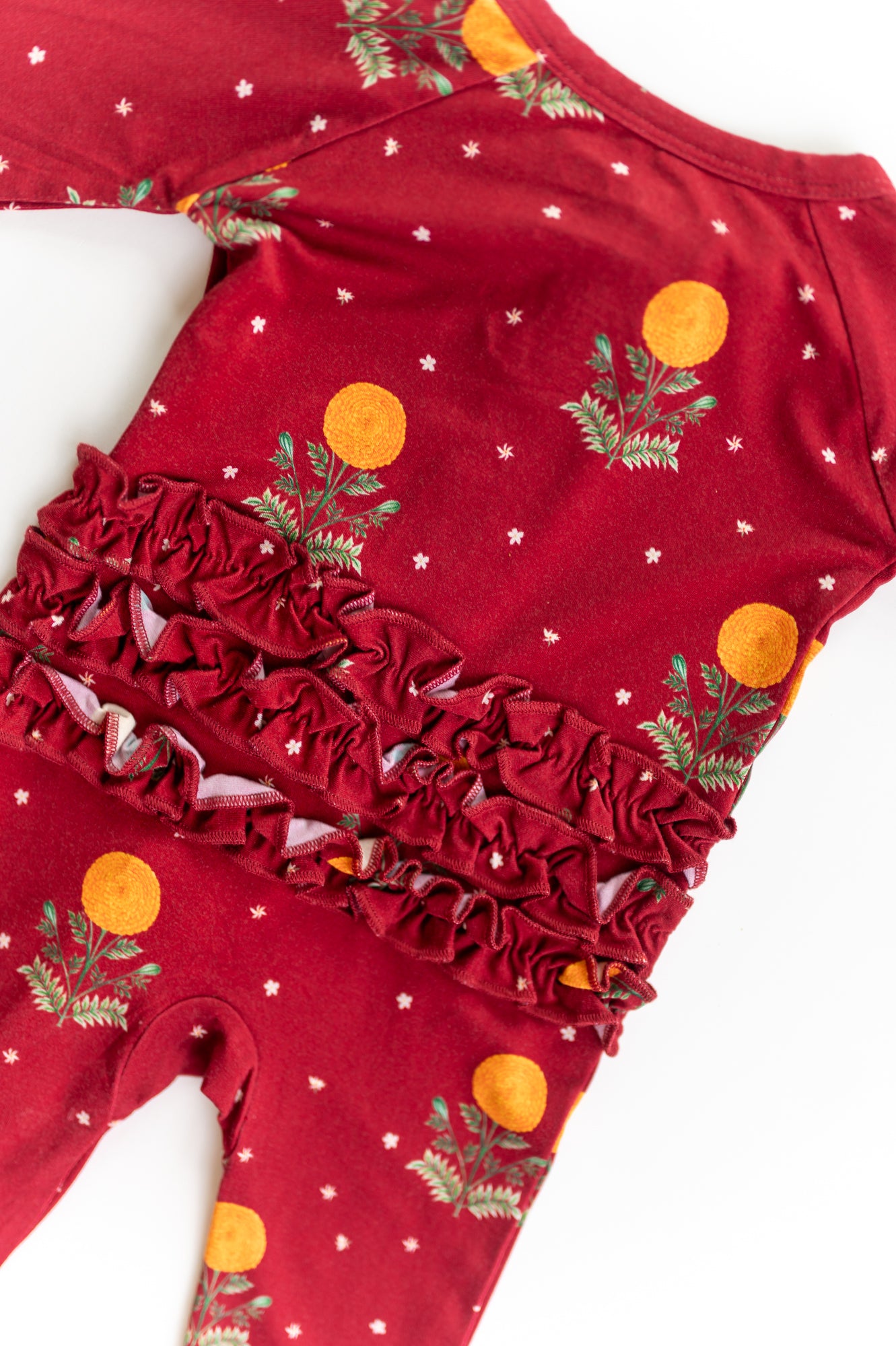 Golden Blooms Convertible Ruffle Zippy
