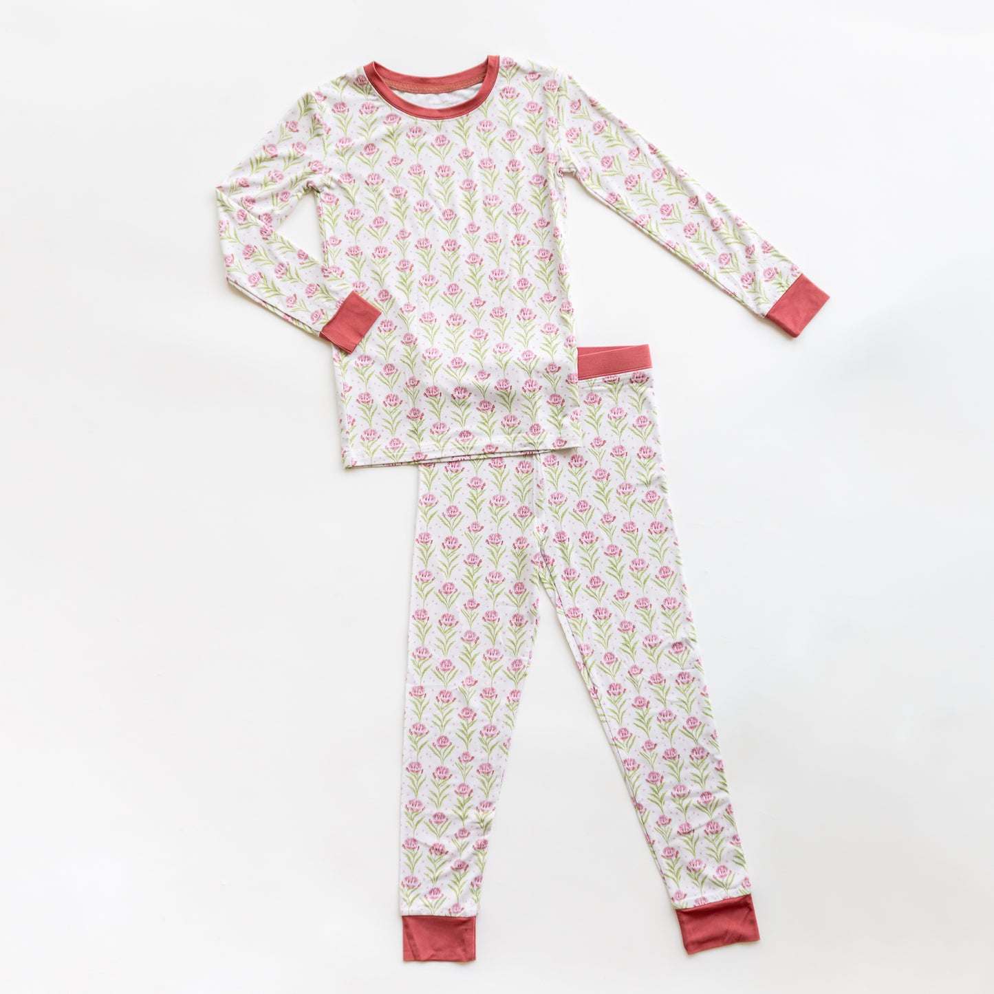 Blooms and Stars Long Sleeve Pajama Set
