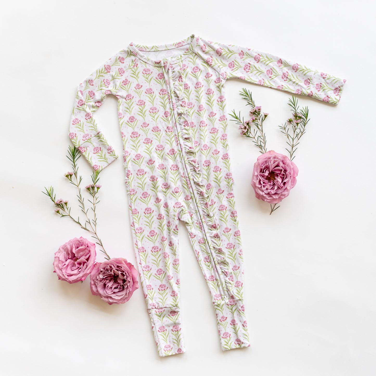 Blooms and Stars Convertible Ruffle Zippy