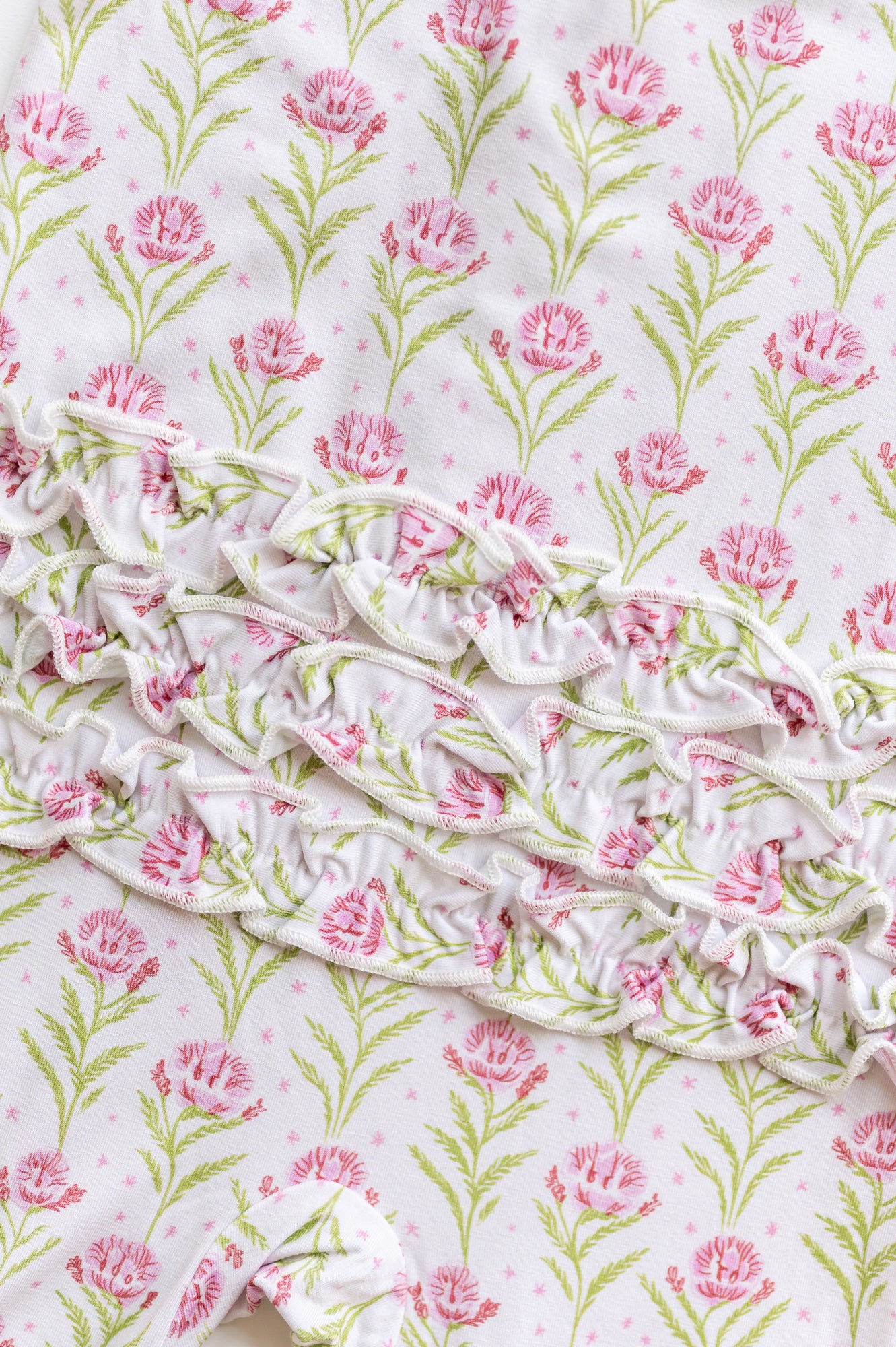 Blooms and Stars Convertible Ruffle Zippy