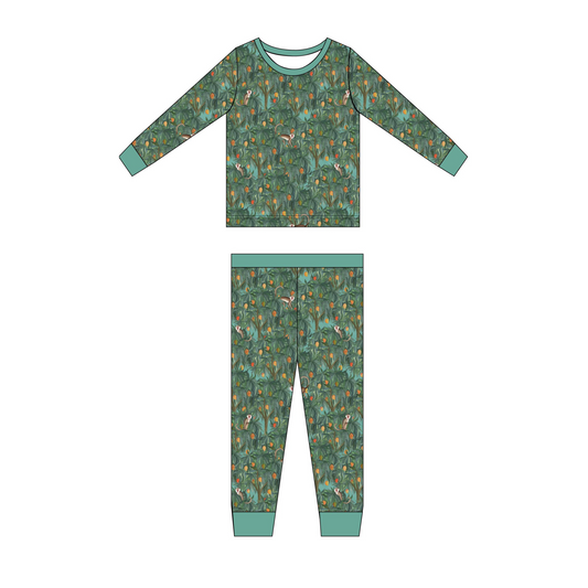 Monkey Business Long Sleeve Pajama Set