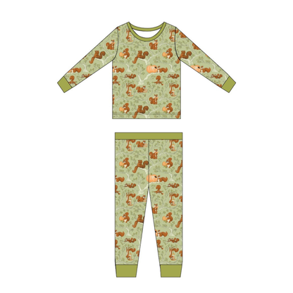 Silly Squirrels Long Sleeve Pajama Set