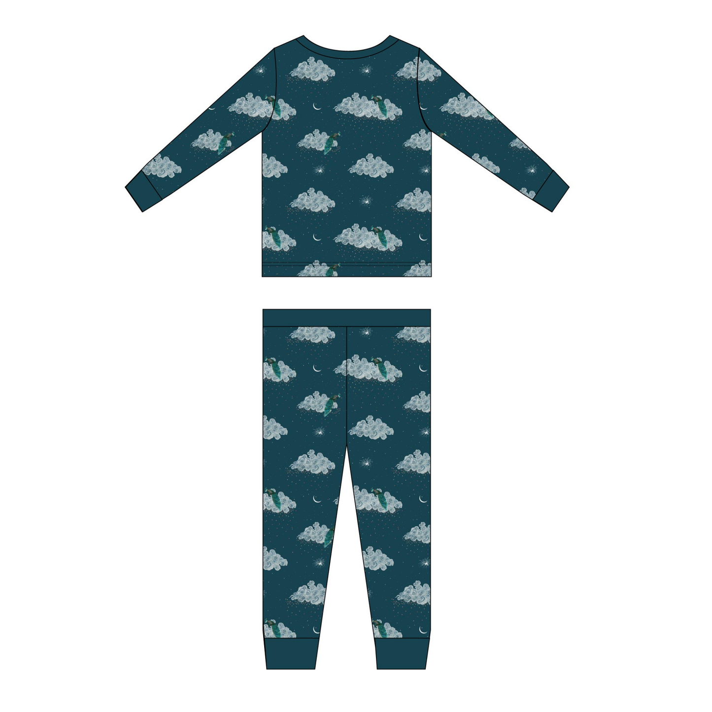 Moonlight Majesty Long Sleeve Pajama Set