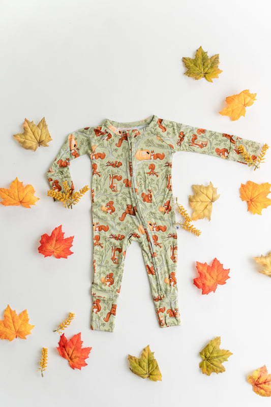 Silly Squirrels Long Sleeve Pajama Set