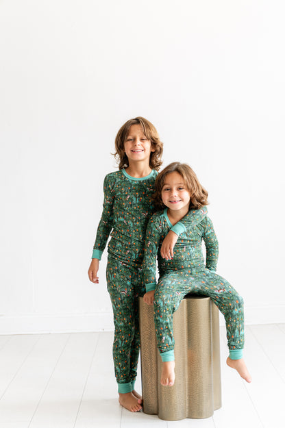 Monkey Business Long Sleeve Pajama Set